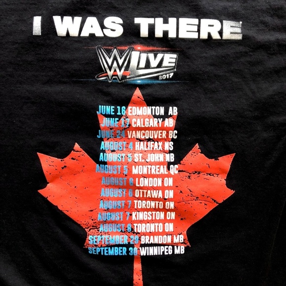 WWE Live RAW T-Shirt, 2017 Smackdown Tour, Wrestling, Mens, Med, Good Condition - Picture 6 of 8